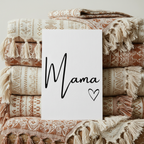 Wandbild „Mama" 40×60 cm – Premium Leinwand in Galeriequalität