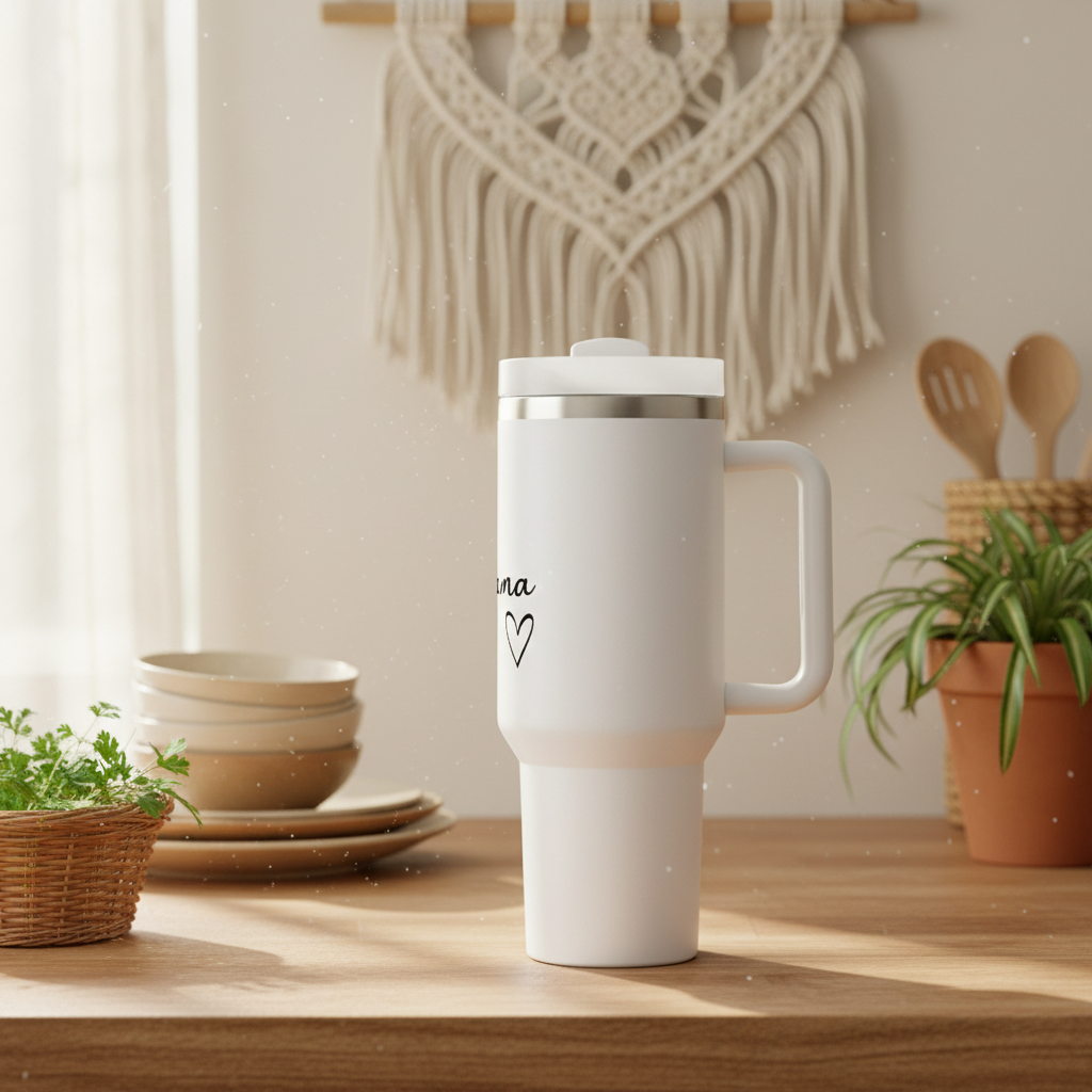 Edelstahl-Thermobecher „Mama“ – Perfektes Geschenk