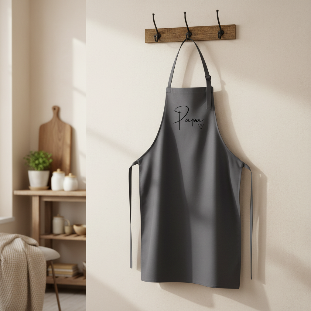 Latzschürze „Papa“ – Perfektes Geschenk zum Grillen & Kochen