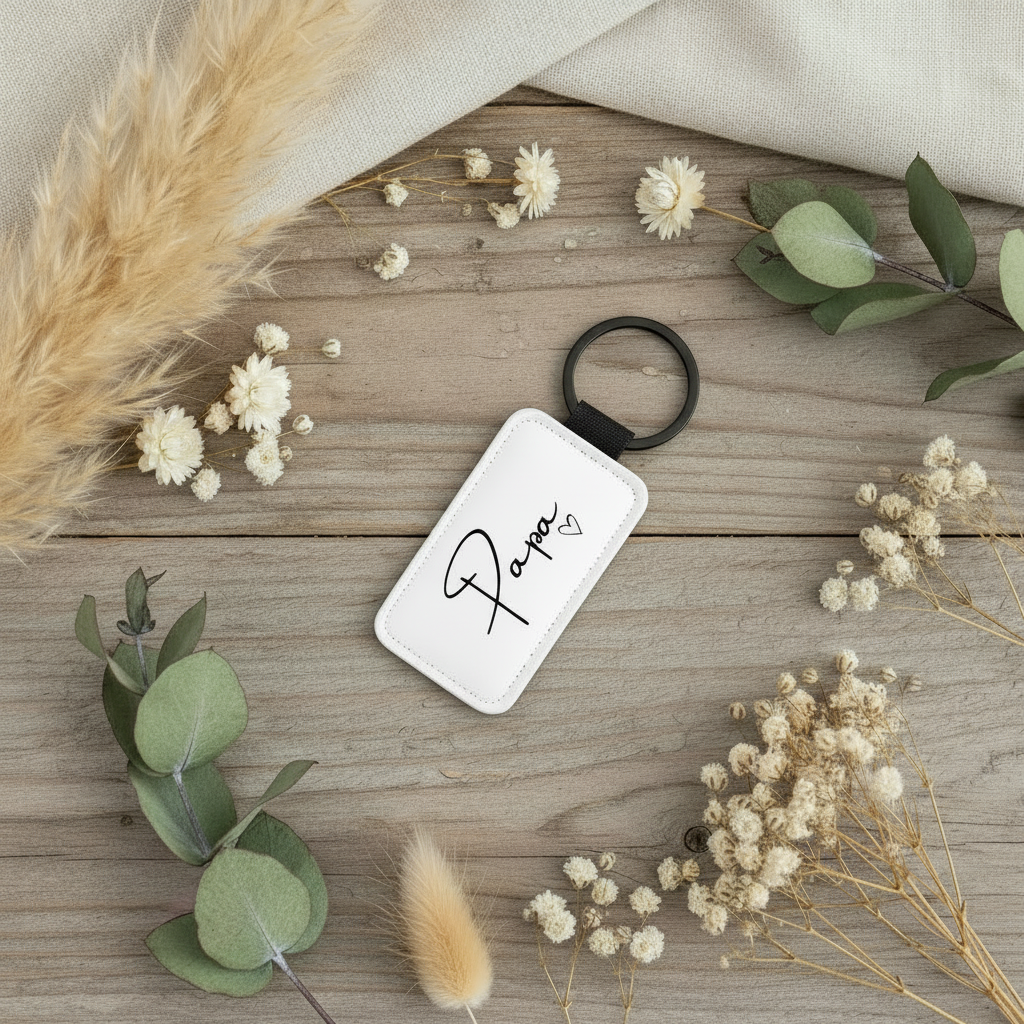 Schlüsselanhänger „Papa“ – Liebevolles Geschenk für Vatertag & Geburtstag