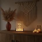 LED Bilderrahmen Mama - Boho Wohnzimmer
